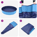 vidaXL Kutyás Medence Ø200 x 30 cm Tömör PVC Kék
