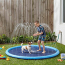 vidaXL Fröcskölőpad gyerekeknek és kutyáknak Kék Ø200 x 9 cm PVC