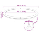 vidaXL Fröcskölőpad gyerekeknek és kutyáknak Kék Ø200 x 9 cm PVC