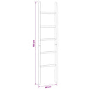 vidaXL Takaró Létra Fekete 40 x 150 cm Bambusz