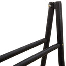 vidaXL Kétoldalas takaró létra Fekete 50 x 50 x 159 cm Bambusz