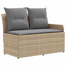 vidaXL Bútor szettek párnával 4 pcs Beige és Világosszürke PE Rattan