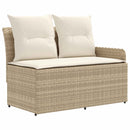 vidaXL Bútor szettek párnával 4 pcs Beige és krém PE Rattan