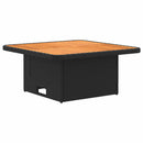 vidaXL Bútor szettek párnával 6 pcs Fekete és Türkiz PE Rattan