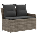 vidaXL Bútor szettek párnával 7 pcs Szürke és sötétszürke PE Rattan
