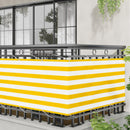 vidaXL Erkély Szúnyogháló Sárga és Fehér 75 x 200 cm