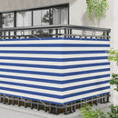 vidaXL Erkély Szúnyogháló Kék és Fehér 120 x 200 cm