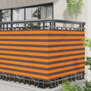 vidaXL Erkély Szúnyogháló Narancs és Barna 110 x 1000 cm Oxford Szövet