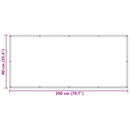 vidaXL Erkély Szúnyogháló 90 x 200 cm Oxford Szövet Négyszögletes