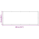 vidaXL Erkély Szúnyogháló 75 x 200 cm Oxford Szövet Négyszögletes