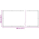 vidaXL Erkély Szúnyogháló 100 x 800 cm Oxford Szövet Négyszögletes