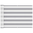 vidaXL Erkély Szúnyogháló Világosszürke és fehér 75 x 600 cm