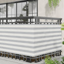 vidaXL Erkély Szúnyogháló Világosszürke és fehér 90 x 500 cm