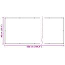vidaXL Erkély Szúnyogháló Világosszürke és fehér 90 x 500 cm