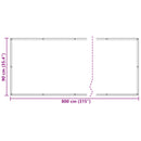 vidaXL Erkély Szúnyogháló Világosszürke és fehér 90 x 800 cm