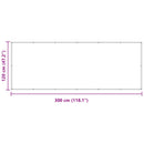 vidaXL Erkély Szúnyogháló Világosszürke és fehér 120 x 300 cm