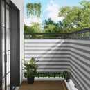 vidaXL Erkély Szúnyogháló Világosszürke és fehér 120 x 500 cm