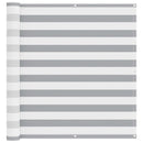 vidaXL Erkély Szúnyogháló Világosszürke és fehér 120 x 600 cm