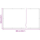 vidaXL Erkély Szúnyogháló Világosszürke és fehér 120 x 600 cm