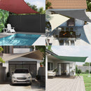 vidaXL Napernyő vitorla Krémszínű 6 x 2,5 m 100% poliészter oxford