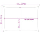 vidaXL Napernyő vitorla 3,5 x 2,5 m 100% poliészter oxford