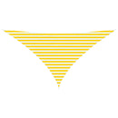 vidaXL Napernyő vitorla Sárga és Fehér 3,5 x 3,5 x 4,9 m