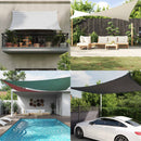 vidaXL Napernyő vitorla 4 x 5 x 6,4 m 100% poliészter oxford