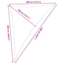 vidaXL Napernyő vitorla 4 x 5 x 6,4 m 100% poliészter oxford