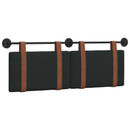 vidaXL Fali Fejtámla Falra szerelhető Fekete 130 x 55 x 5 cm Antik PU