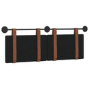 vidaXL Fali Fejtámla Falra szerelhető Fekete 130 x 55 x 5 cm Antik PU