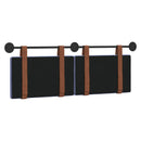 vidaXL Fali Fejtámla Egyszínű Farmerkék 130 x 55 x 5 cm Antik PU