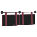 vidaXL Függesztett ágyfej Bordó Szövet