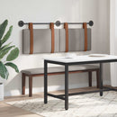 vidaXL Fali Fejtámla Egyszínű Tópszínű 150 x 55 x 5 cm Antik PU