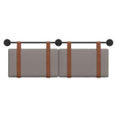 vidaXL Fali Fejtámla Egyszínű Tópszínű 150 x 55 x 5 cm Antik PU