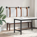 vidaXL Fali Fejtámla Falra szerelhető Fehér 150 x 55 x 5 cm Antik PU