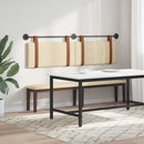 vidaXL Fali Fejtámla Falra szerelhető Krém 190 x 55 x 5 cm Antik PU