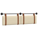 vidaXL Fali Fejtámla Falra szerelhető Krém 190 x 55 x 5 cm Antik PU