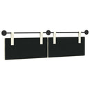 vidaXL Függesztett ágyfej Krém Bársonyos szövet