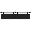 vidaXL Függesztett ágyfej Fekete Szövet