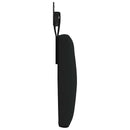 vidaXL Függesztett ágyfej Fekete Szövet