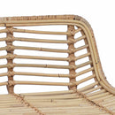 vidaXL Bárszék 2 pcs Természetes 44 x 45 x 76 cm Rattan és acél