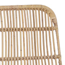 vidaXL Étkezőszék 2 pcs Természetes 41 x 55 x 85 cm Rattan és acél