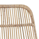 vidaXL Bárszék 2 pcs Természetes 44 x 55 x 109 cm Rattan és acél