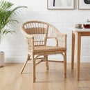 vidaXL Összecsukható Szék Természetes 60 x 60 x 81 cm Rattan