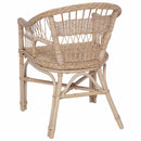 vidaXL Összecsukható Szék Természetes 60 x 60 x 81 cm Rattan