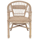 vidaXL Összecsukható Szék Természetes 60 x 60 x 81 cm Rattan