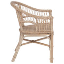 vidaXL Összecsukható Szék Természetes 60 x 60 x 81 cm Rattan