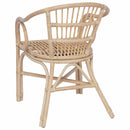 vidaXL Összecsukható Szék Természetes 58 x 60 x 81 cm Rattan