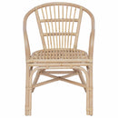 vidaXL Összecsukható Szék Természetes 58 x 60 x 81 cm Rattan