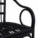 vidaXL Összecsukható Szék Fekete 58 x 60 x 81 cm Rattan